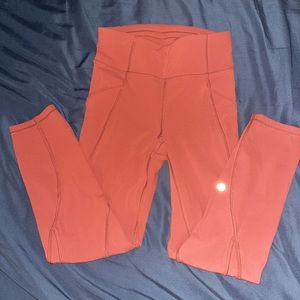 Lululemon leggings 4 burnt orange
